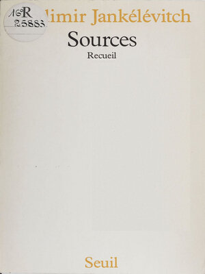 cover image of Sources